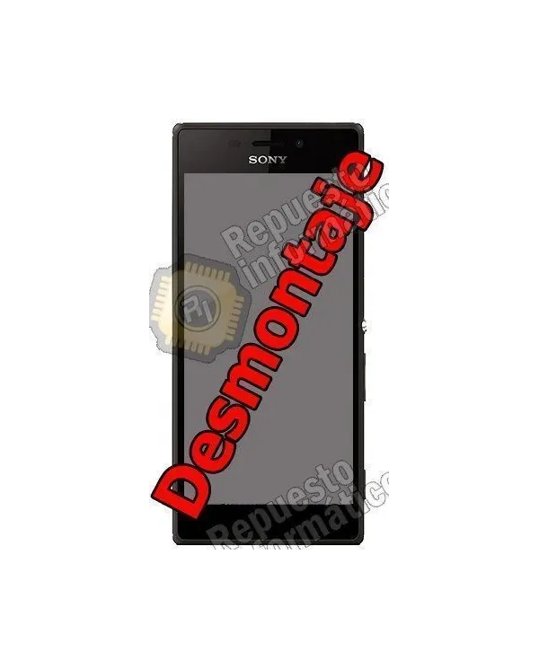 Pantalla completa Sony Xperia M2 DUAL S50H D2302 negra (DESMONTAJE)