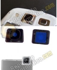 Protector metalico + cristal protector de camara para Samsung Galaxy S5 (G900F)