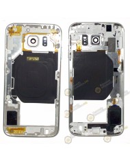 Chasis con lentilla silver Galaxy S6  (G920) +buzzer+NFC y Botones (SWAP)