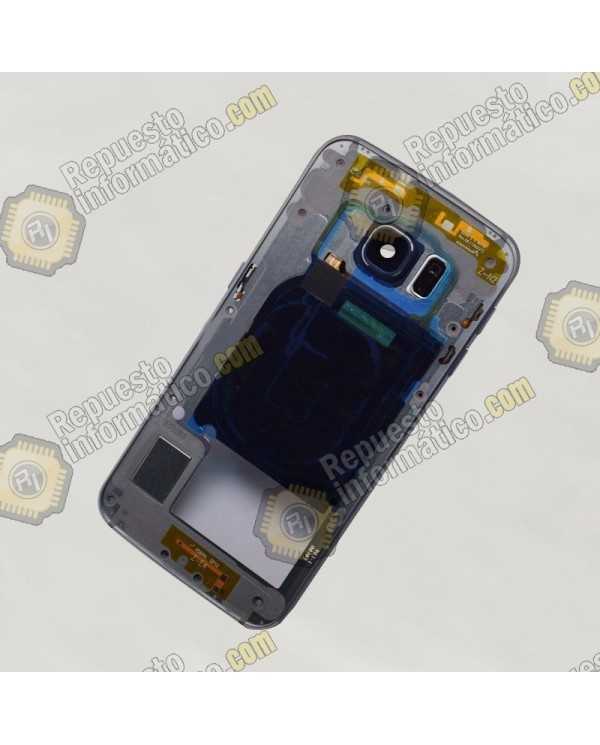Chasis Azul Galaxy S6 Edge (G925) +buzzer+NFC y Botones (SWAP)