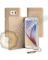 Flip Wallet Cover Premium 100% Original , Galaxy S6 Edge (G925) - Dorado (Desmontaje)